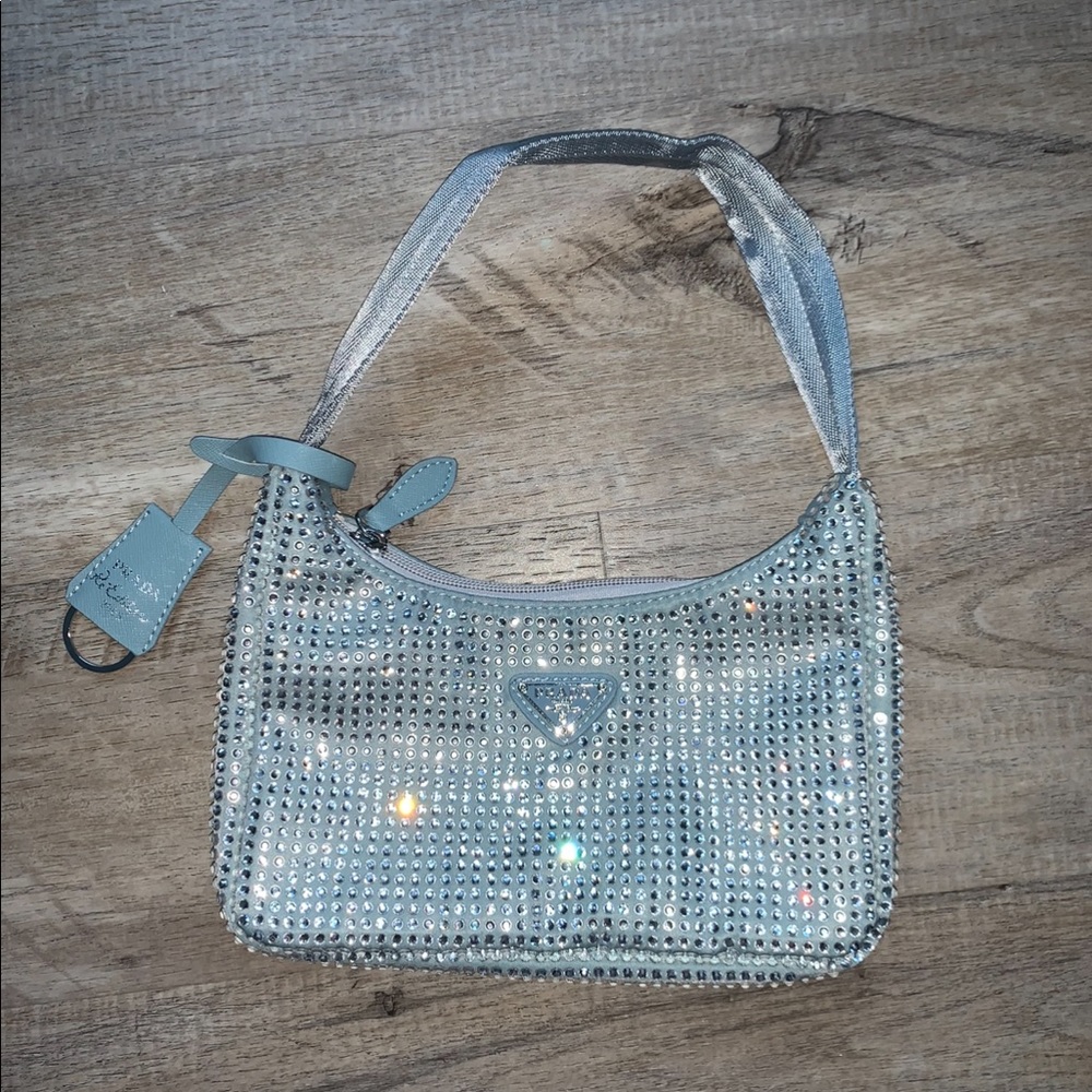 Faux Prad Shoulder Bag